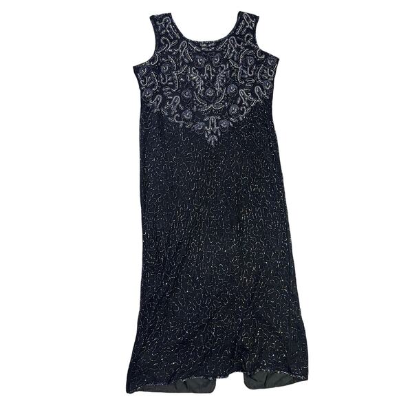 Jean for Joseph Le Bon Dresses & Skirts - Jean For‎ Joseph Le Bon Vintage Silk Sequined Formal Gown Women’s size 18 Black